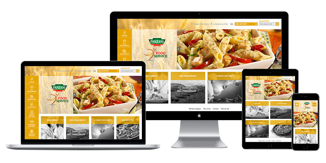 Webdesign site internet Panzani Food Service